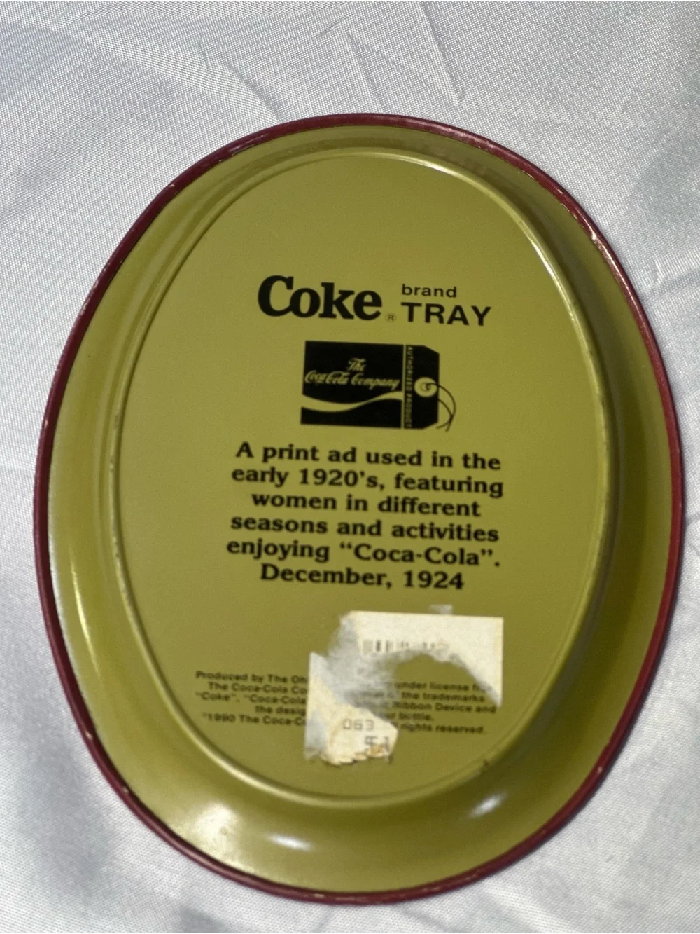 Vtg Coca-Cola Decor Bundle 1990 Ohio Art Mini Trays & 1994 Sealed Cards Lot